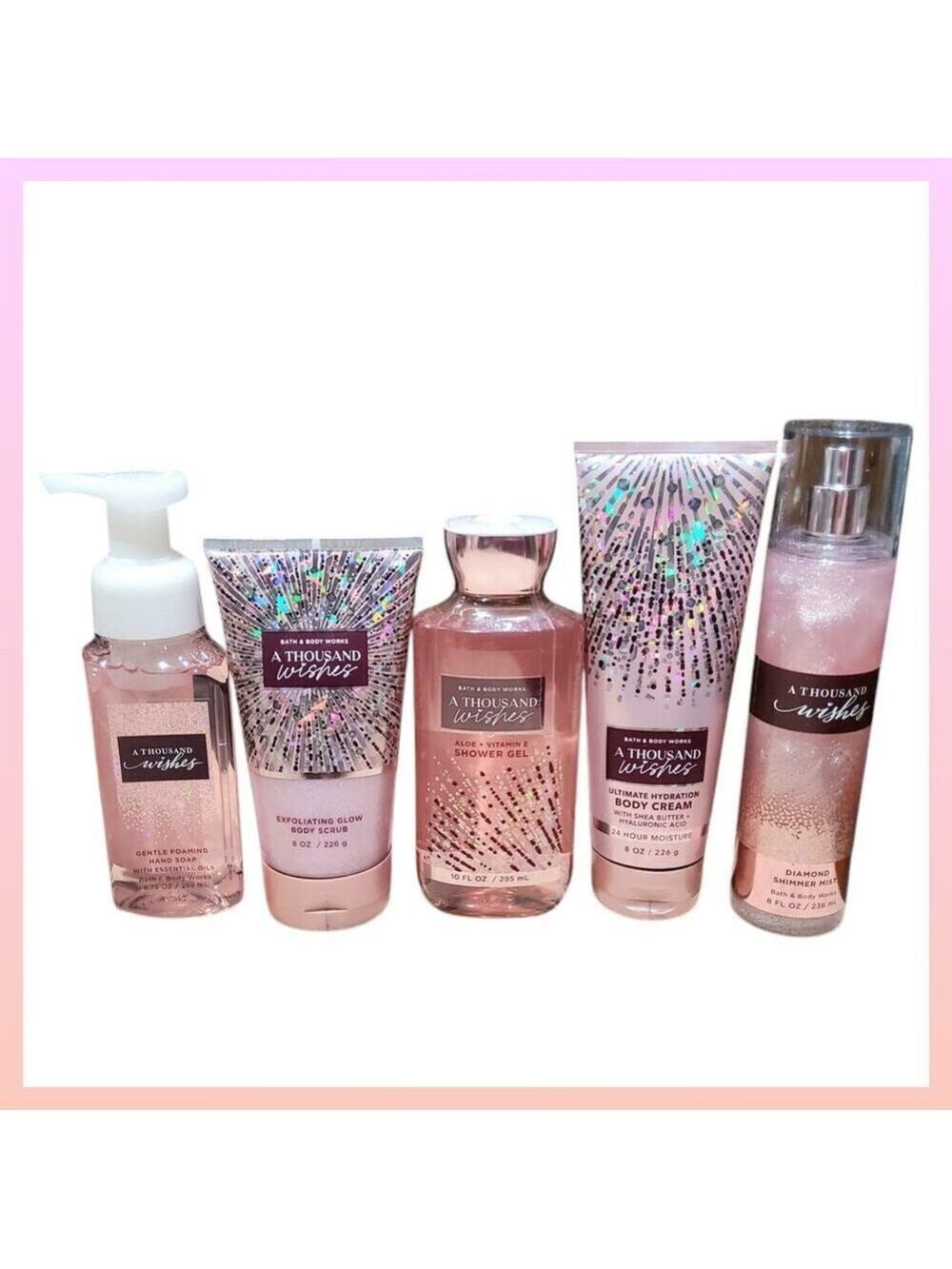 BATH & BODY WORKS A THOUSAND WISHES BODY WASH CREAM SCRUB MIST SOAP
